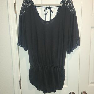 Black Shorts Romper
